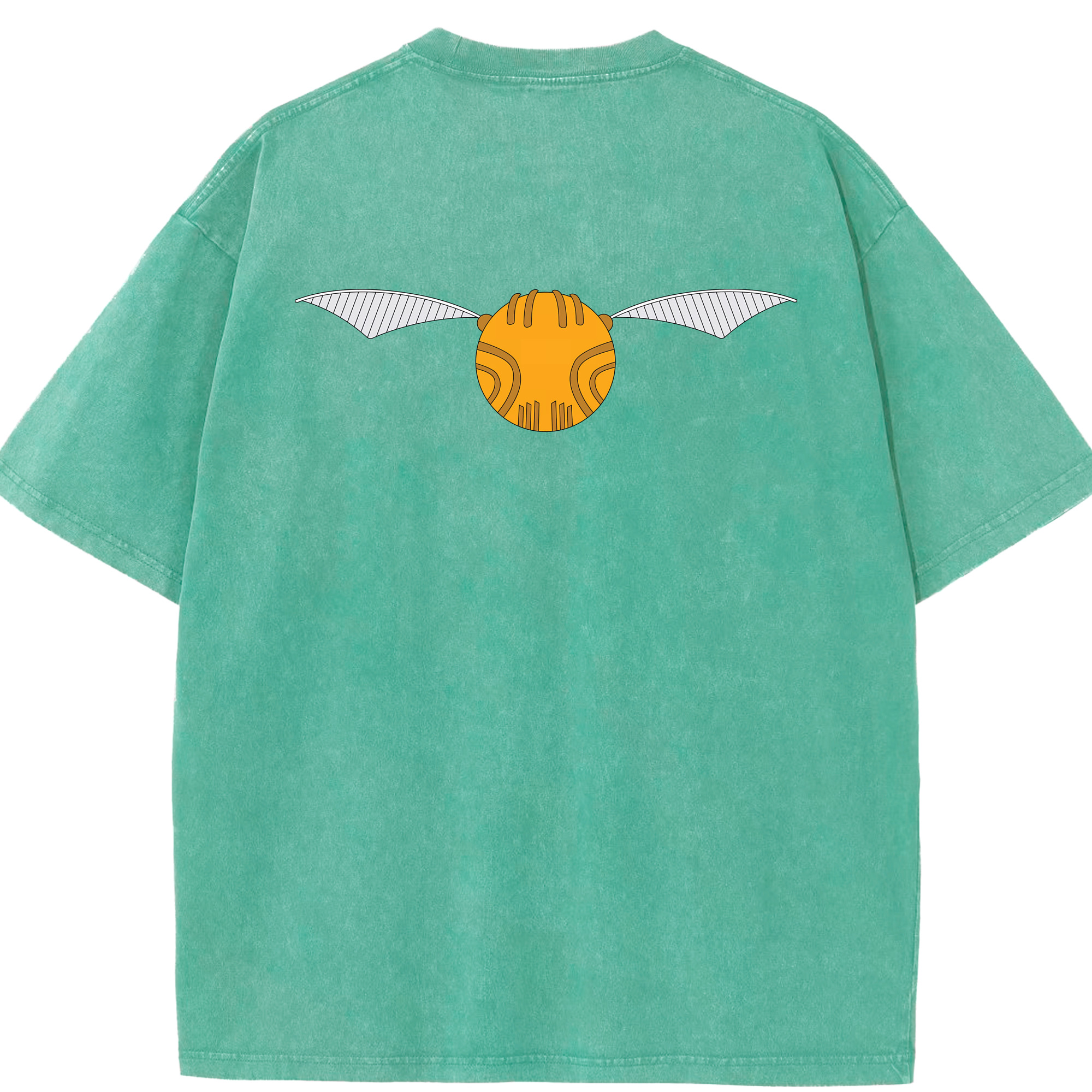 （画像用） Harry Potter ハリー・ポッターシリーズ 綿100% ヴィンテージ風 半袖Tシャツ（背面プリント）